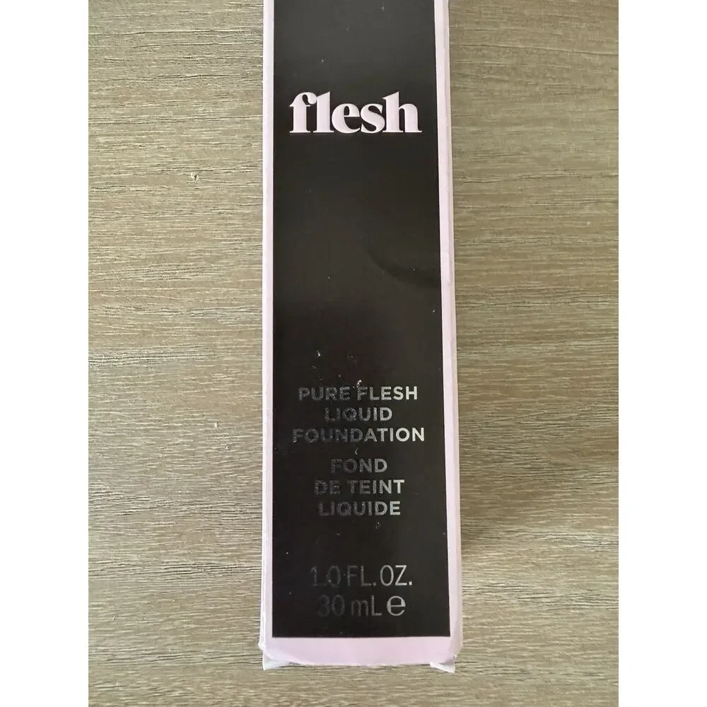 Flesh Pure Flesh Liquid Foundation 04 Sugar Warm Peach 1oz New Open Box